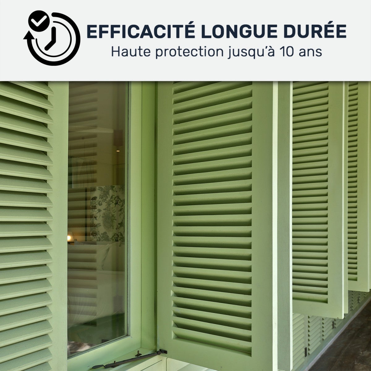 Peinture volet bois extérieur - Laque effet tendu longue durée Telegris 4 - RAL 7047 - 0.5 L - ARCANE INDUSTRIES - 4