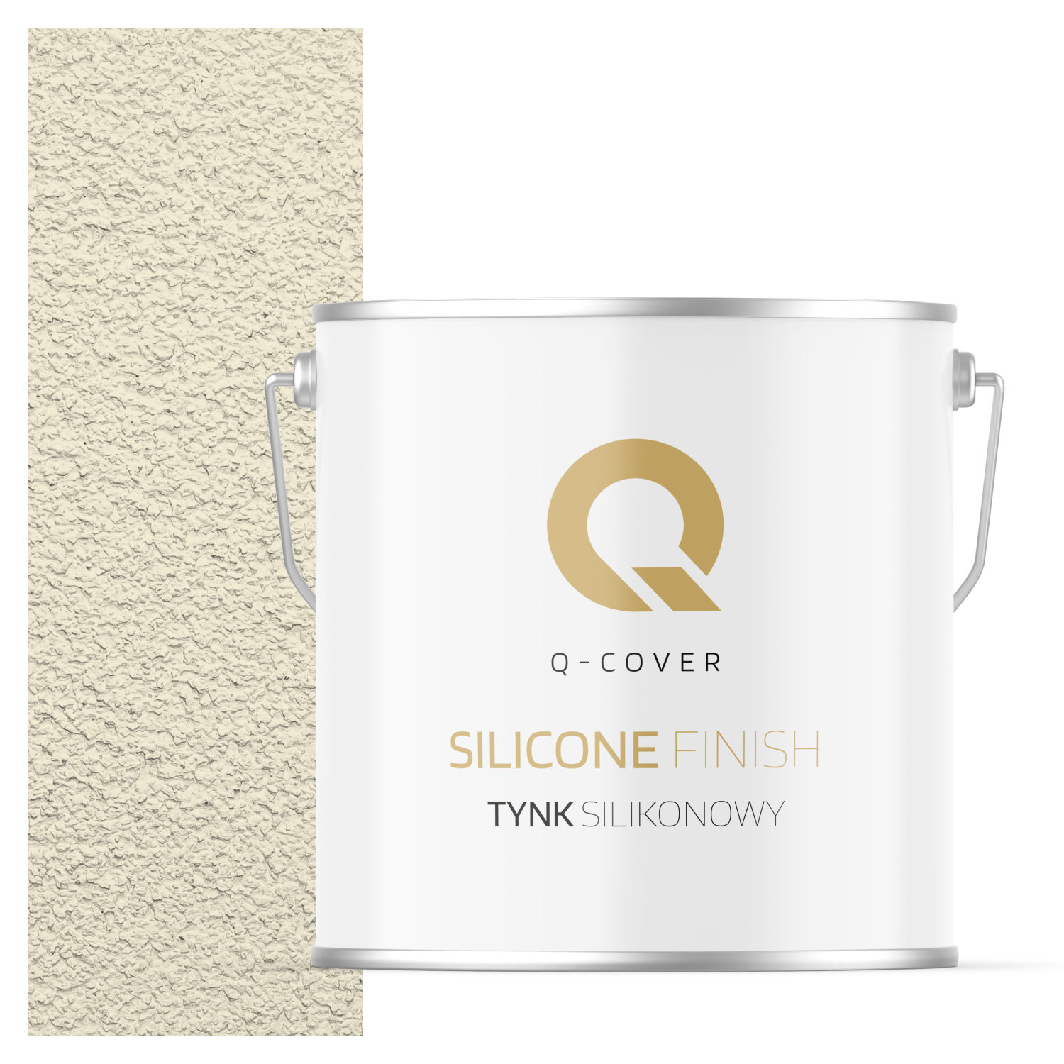 Tynk Silikonowy Elewacyjny Baranek 3.0mm Q-Cover Biel złamana w żółty F641 7KG