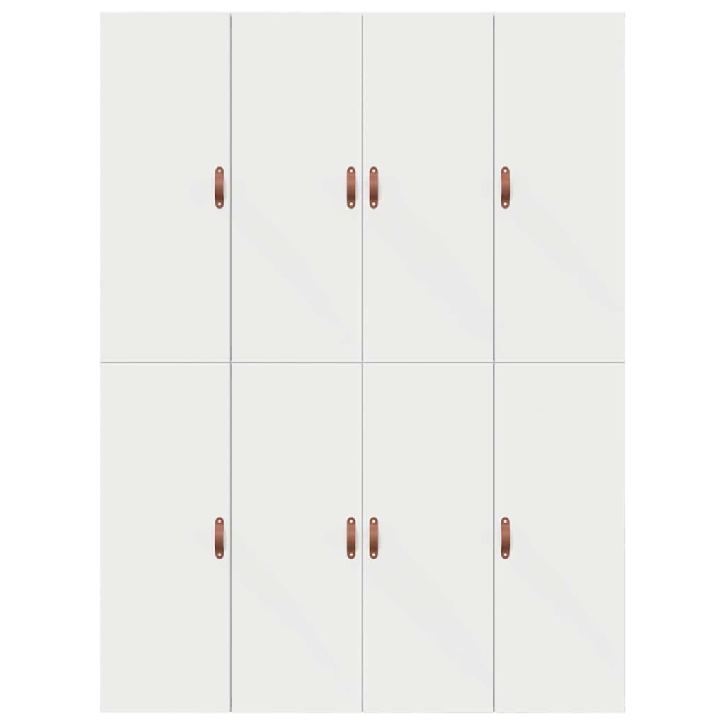 Cadre de lit avec rangement blanc 140 x 190 cm - 8