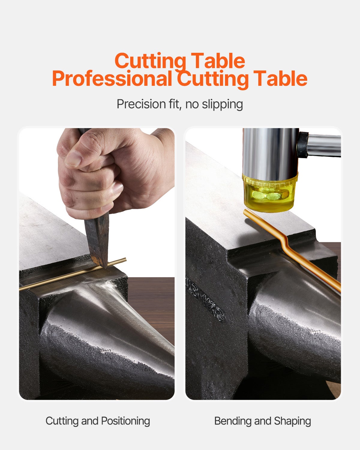 Bigorna de corno simples SucceBuy de 25 lb em aço fundido Bigorna robusta com corno redondo de alta dureza para ferreiros, base estável - 6