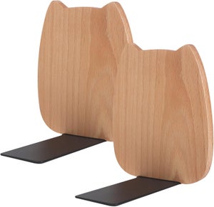 LIWI-Serre-Livres en Bois à Motif pour étagères Serre-Livres pour Livres Lourds Serre-Livres en