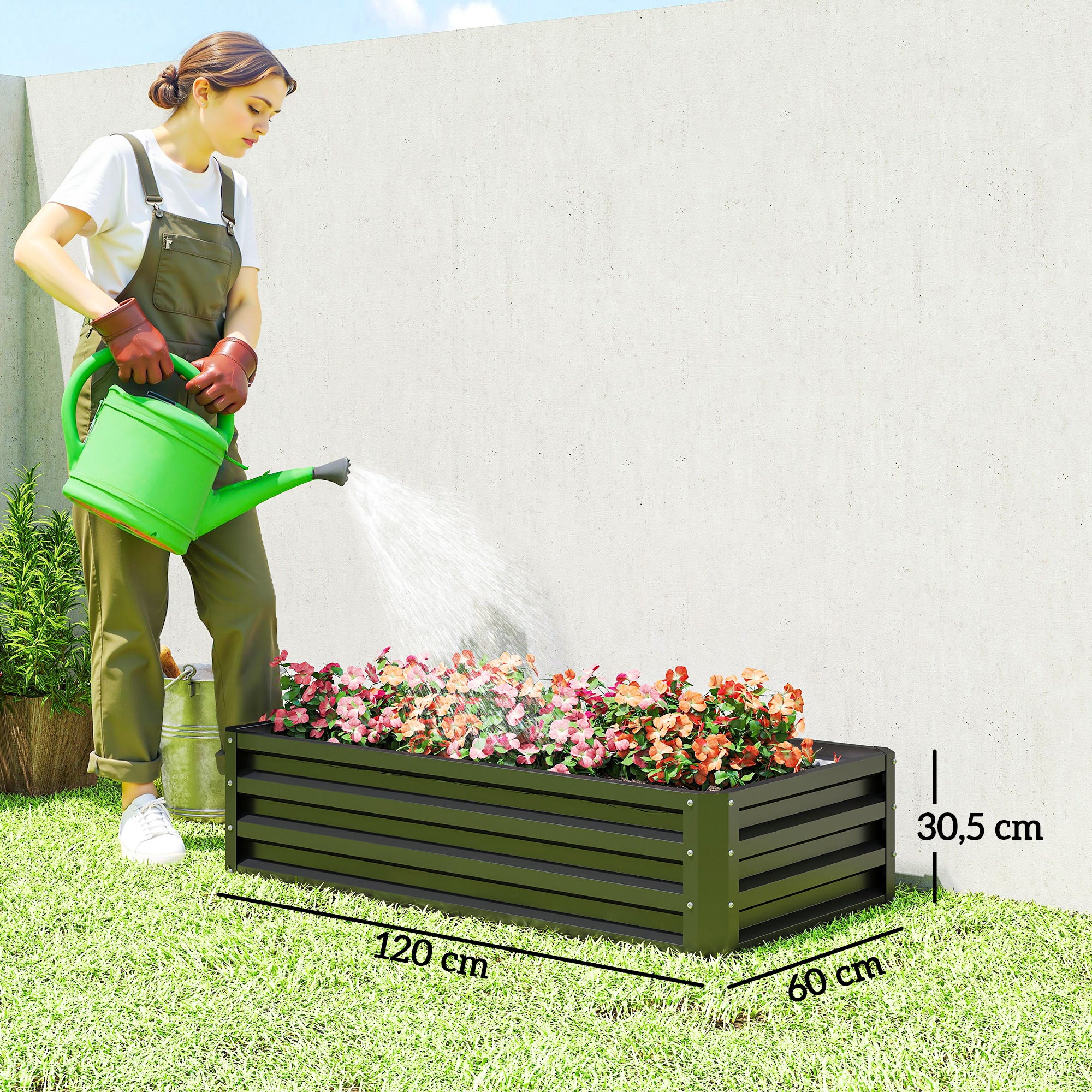 Carré potager Acier galvanisé Outsunny - 3
