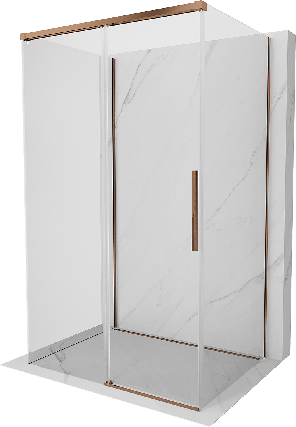 Paroi De Douche Baignoire 3 Côtés PVC 70x160 Cm - 2 Portes, Marque Pinto