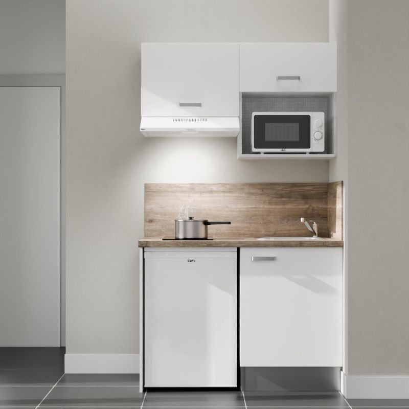 Kitchenette K02L-PT - 120 cm avec plan de travail et évier - 2