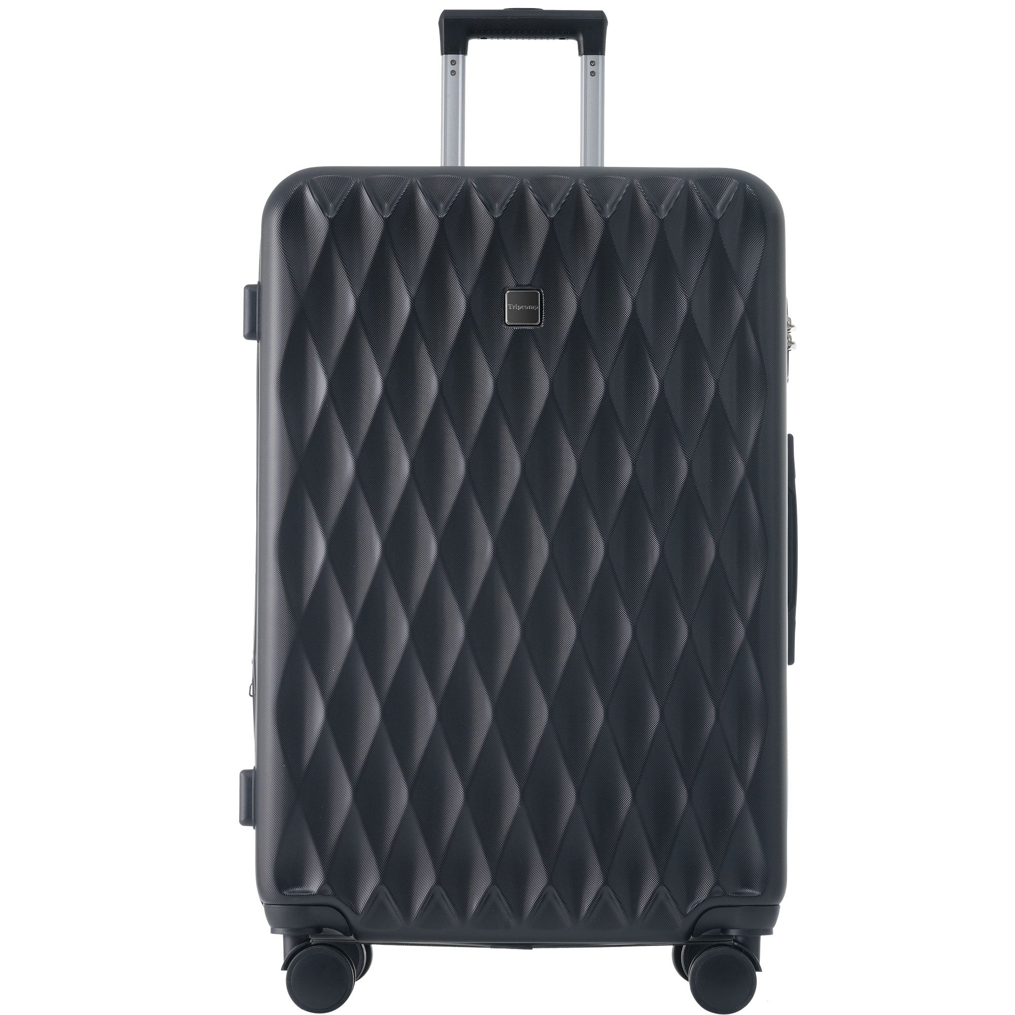 Valise Rigide COOLIFE 56cm Bagage à Main ABS Avec Serrure TSA Et 4 Roulettes - Bleu Foncé