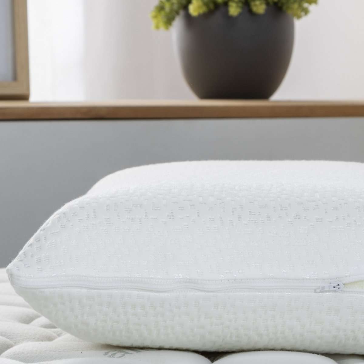 Nalui Almohada Viscoelástica Agatha Blanco con Doble Funda (Firmeza Media) - 6