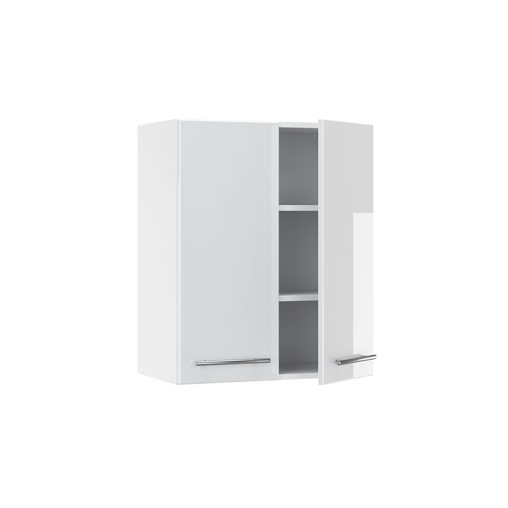 Vicco Elément haut de cuisine Fame-Line, Blanc Haute brillance, 60cm - 4