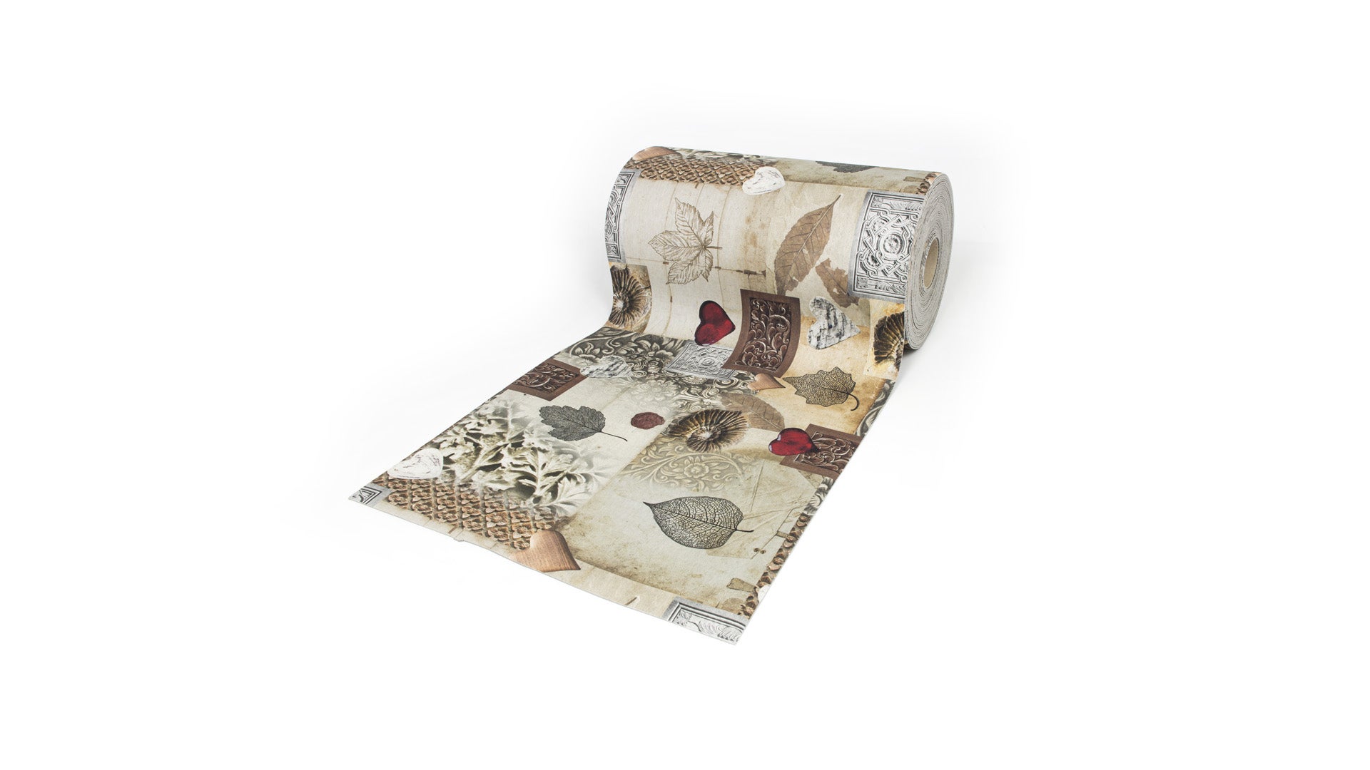 Matches21 HOME & HOBBY - Tappeto Passatoia Beige Con Ornamenti Vintage, 60x150 Cm, Lavabile In Lavatrice