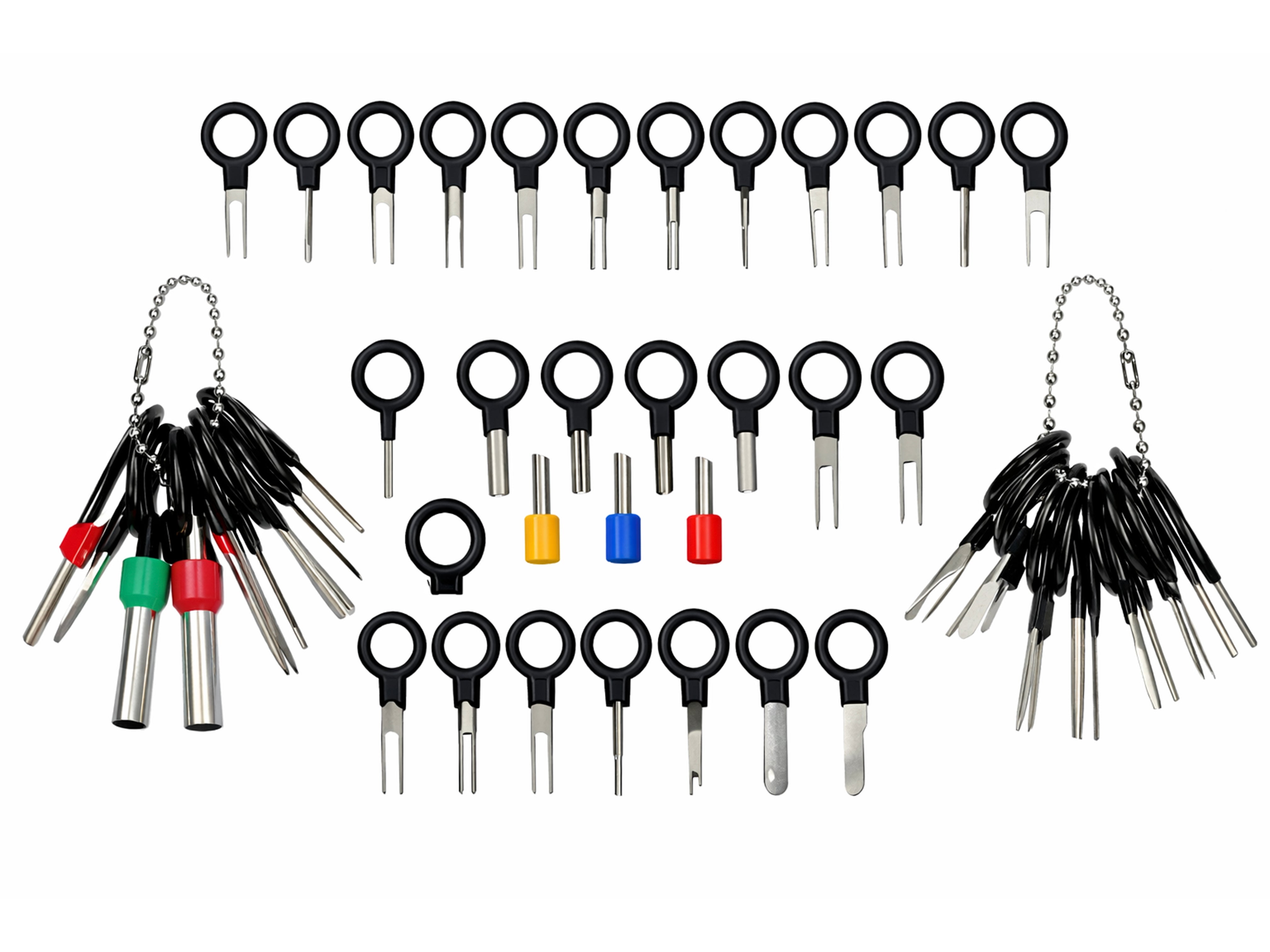 Set demontat terminale pini din prize si cuple electrice 38 piese GEBO TOOLS