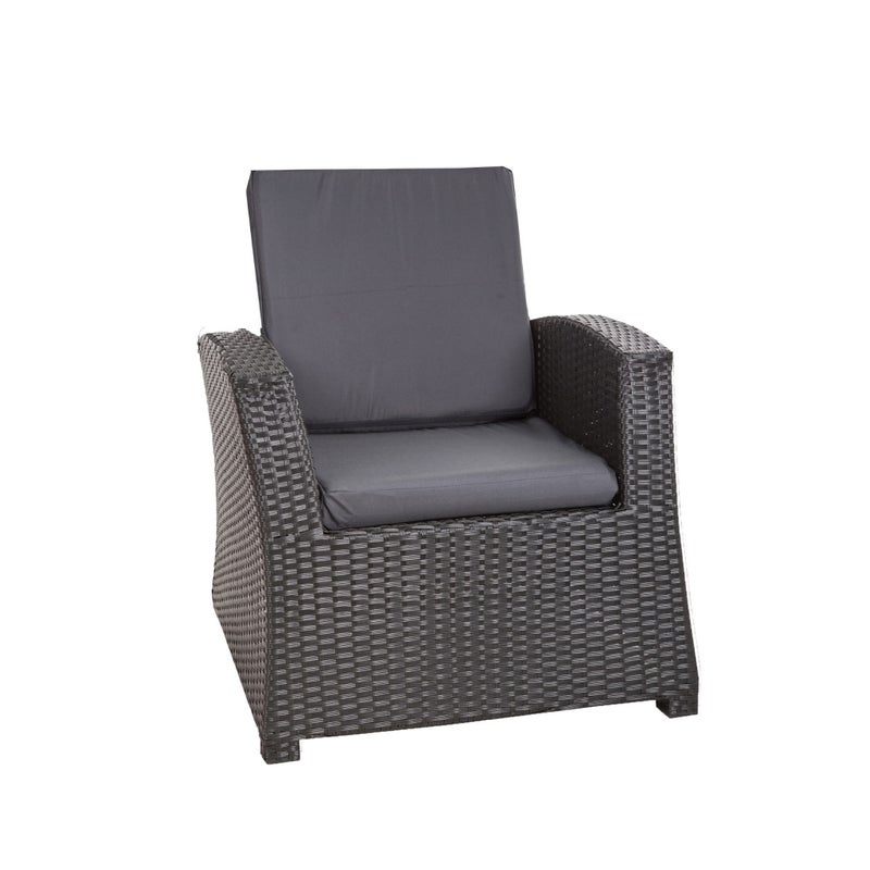 1x Zestaw poduszek na fotel ogrodowy rattanowy 56x52x7 antracyt poduszki na krzesło ogrodowe z oparciem poduszki na fotele technorattanowe na taras