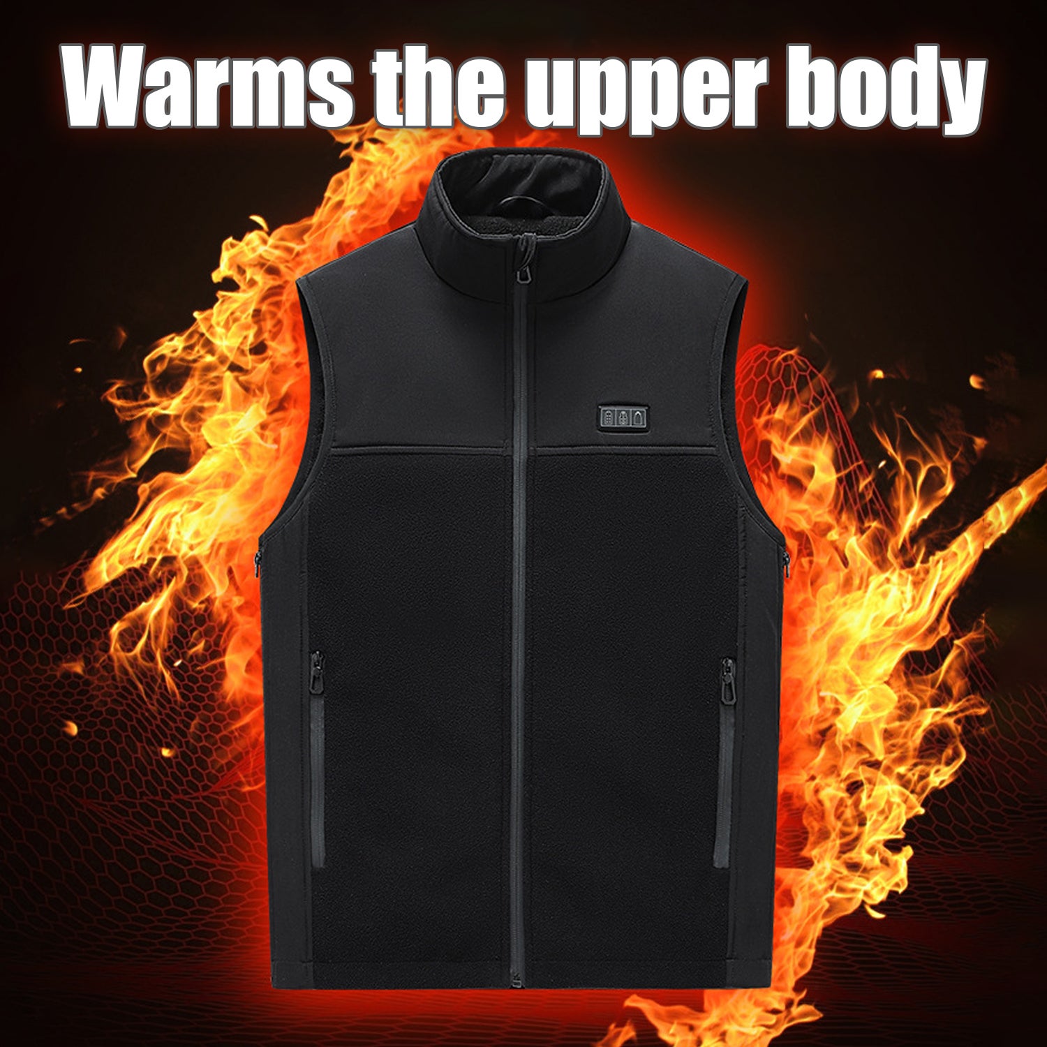 Gilet riscaldato 13 zone di riscaldamento Nero M/L - 4