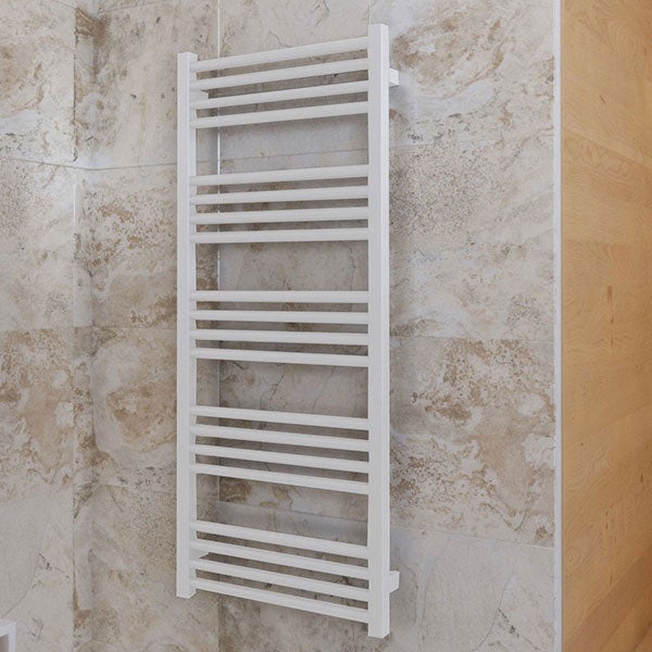 Sèche-serviette électrique blanc - (HxL) 1380x500mm - 600 Watt - 600 Watt - FIO1380-500E8B - 5