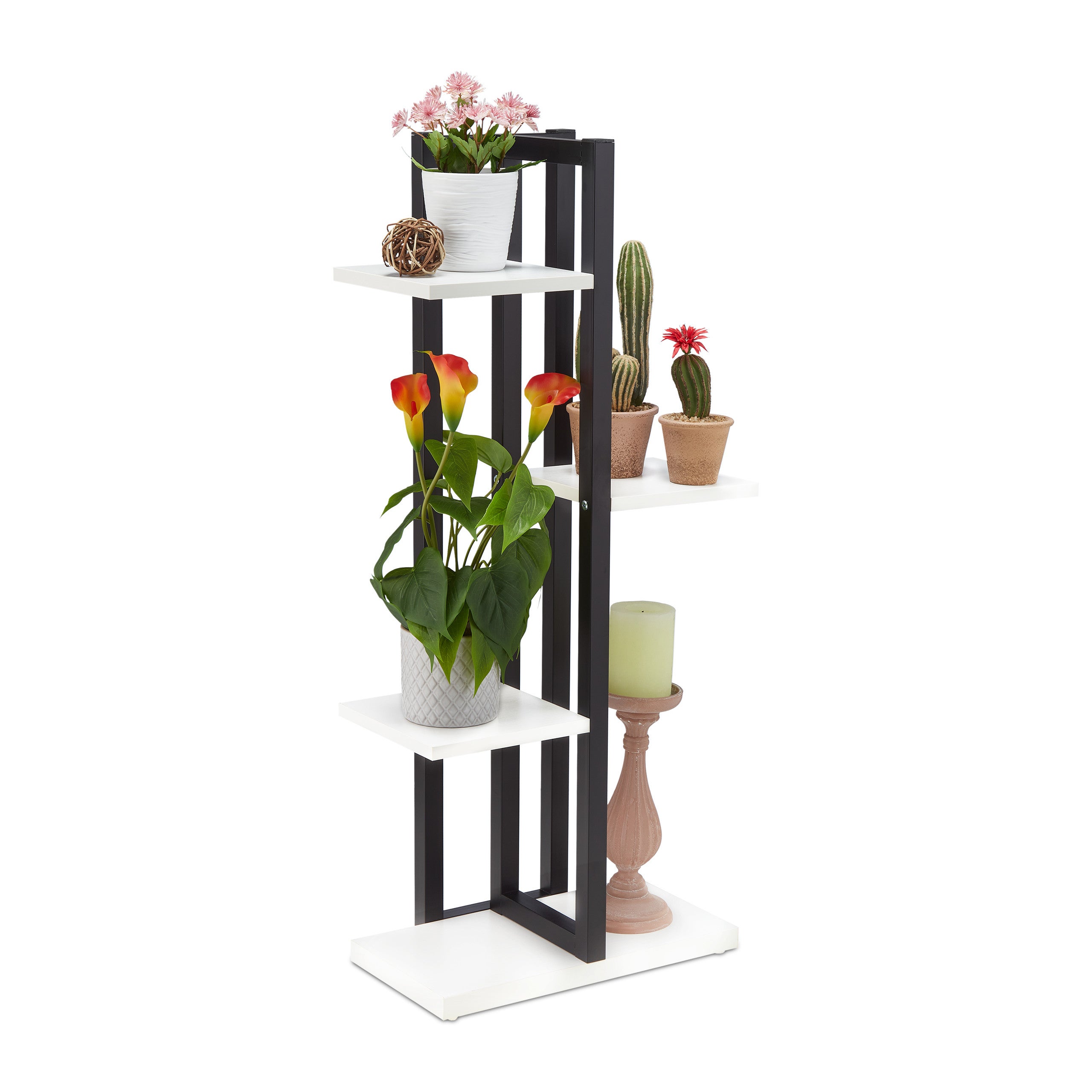 Étagère à Plantes, 4 Niveaux, pour Herbes aromatiques et Fleurs