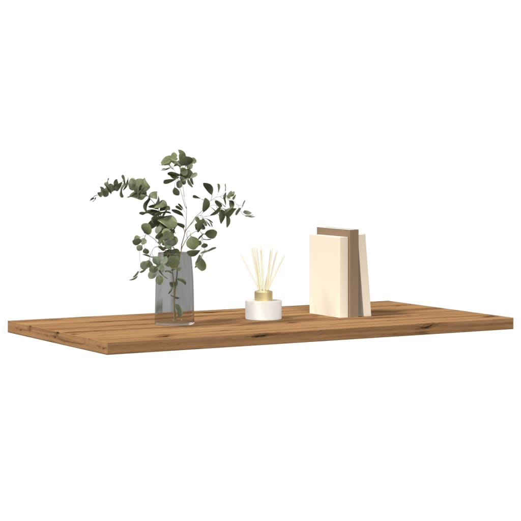 4 pcs Étagères murale | Étagère flottante | Étagères de rangements chêne artisanal 60x30x1,5 cm CFW17809 - 2
