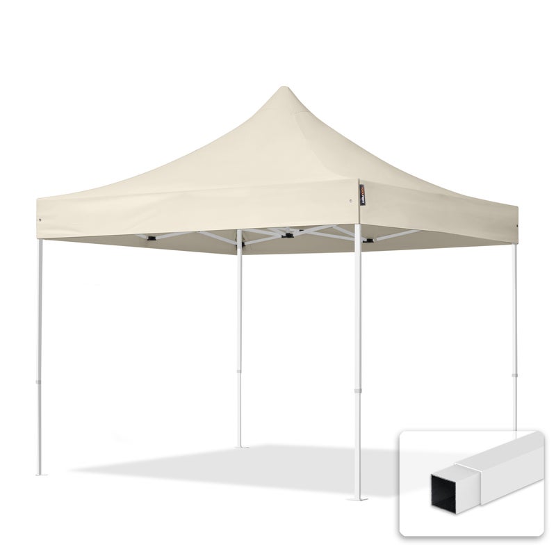 3x3 m Namiot Ekspresowy ECONOMY Stal 30 mm, kremowy