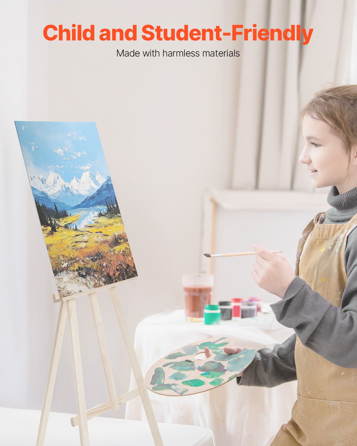 Toile Blanche Peinture,Lot de VEVOR 24,305x406 mm,Toile à Peindre pour Croquis,Peinture Acrylique et à l'Huile,pour Enfants et Professionnels - 5