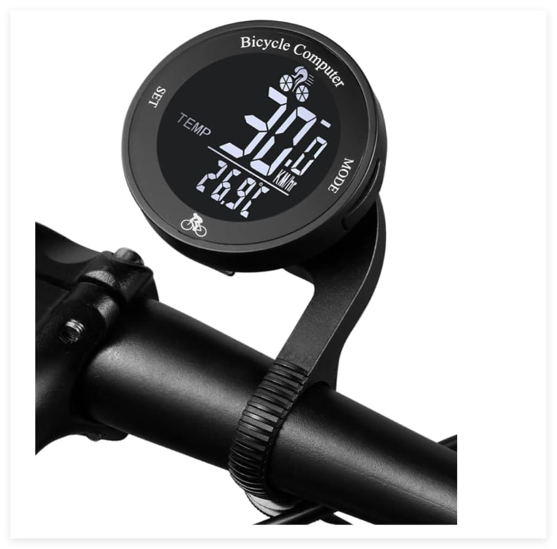Compteur pour cycle,White--Mini ordinateur de vélo GPS rétro éclairé