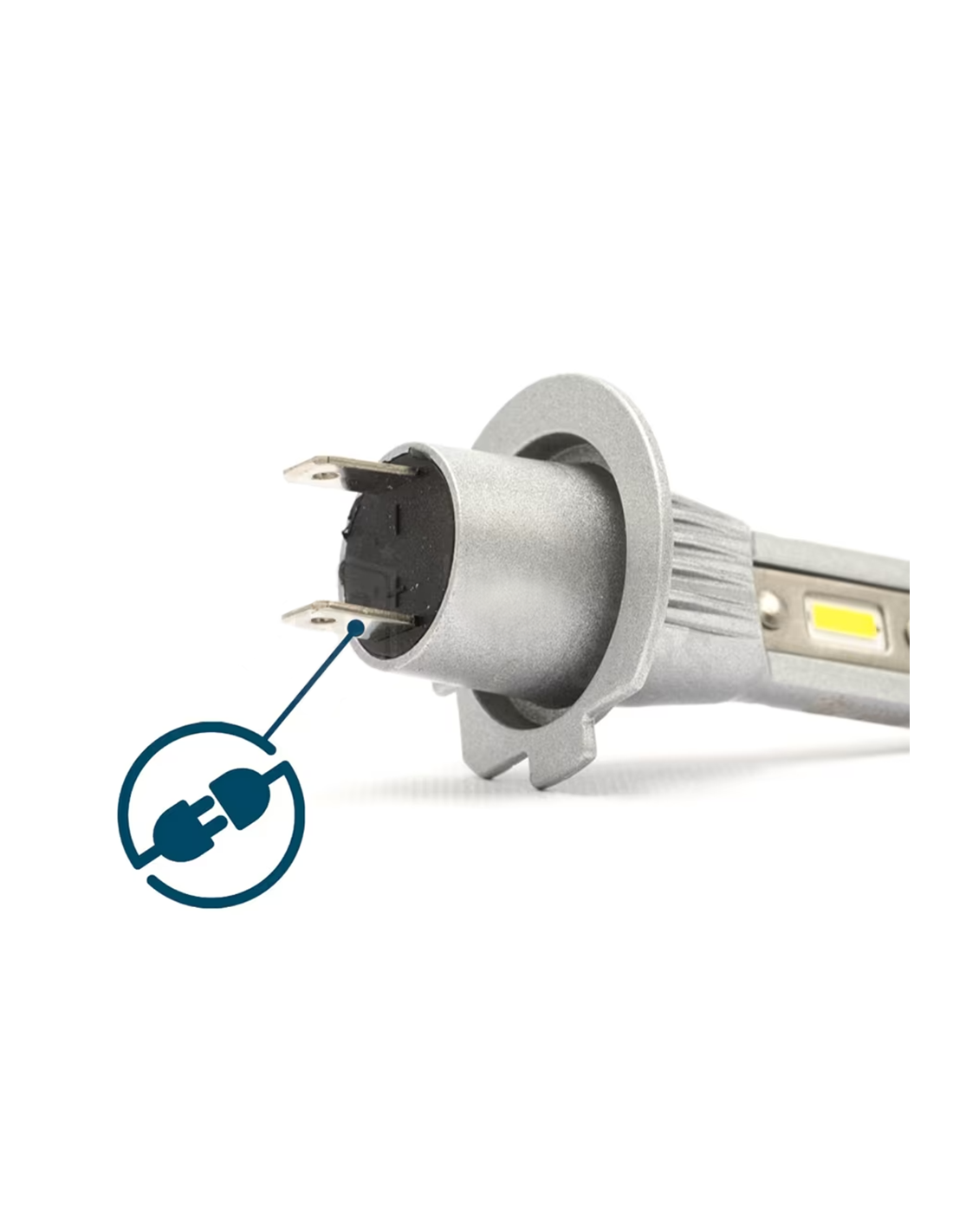 Coppia 2 Lampadine M9 Fari H7 LED Auto e Moto 1500LM 16W Luce Bianca 6000-7000K - 4