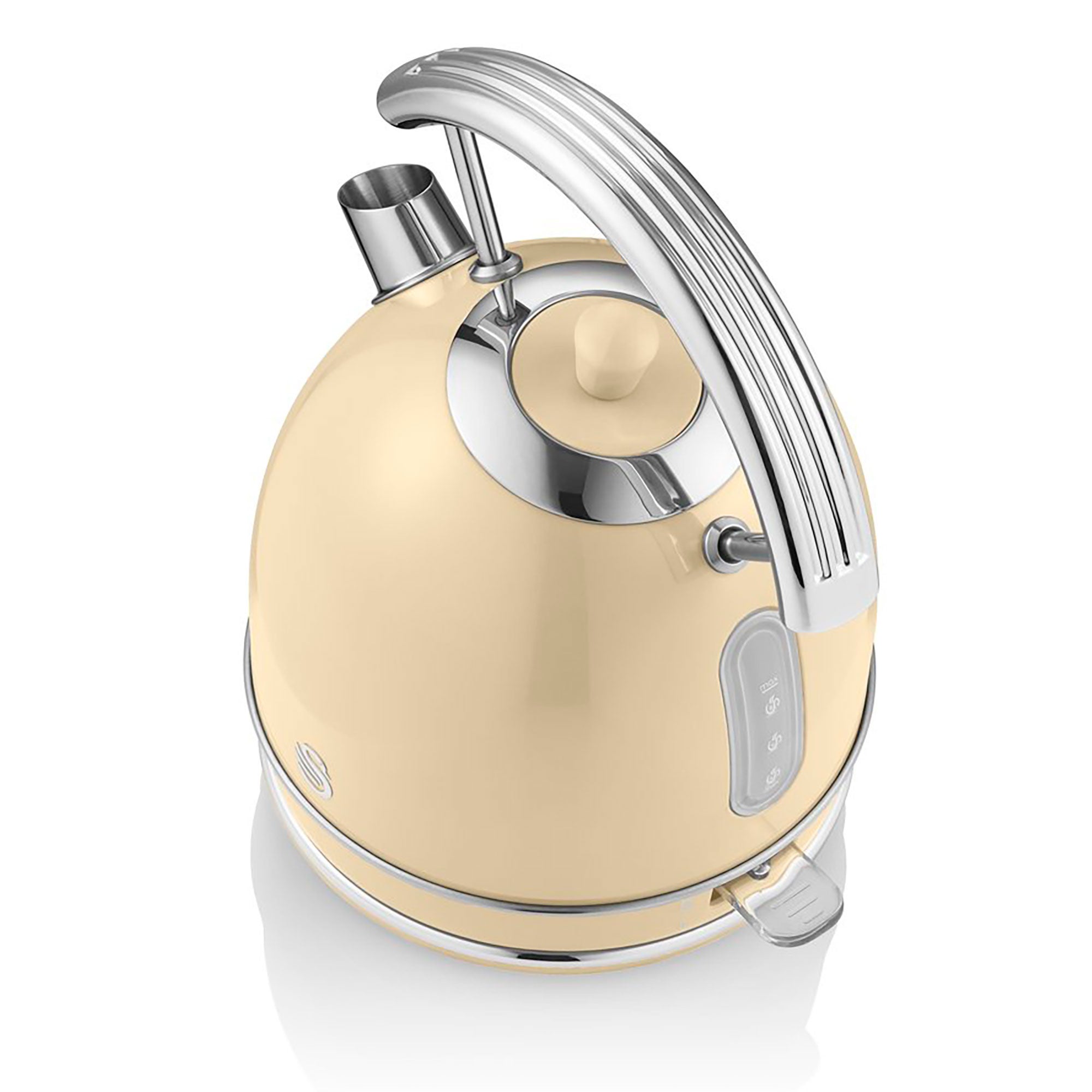 Retro Set per la Colazione, Bollitore 1,8L, Tostapane Senza fili, 2 Fette Larghe SWAN Crema STP7050CNEU 850 - 7