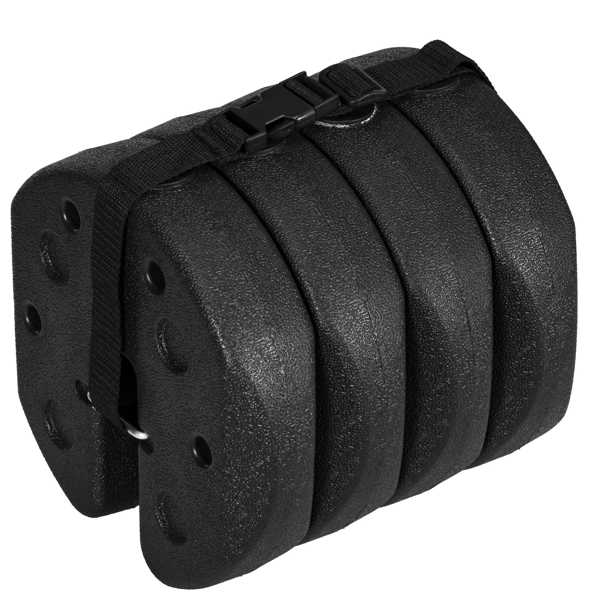 Pesos para Carpas Outsunny HDPE Negro 22x22x5.5 cm - 5