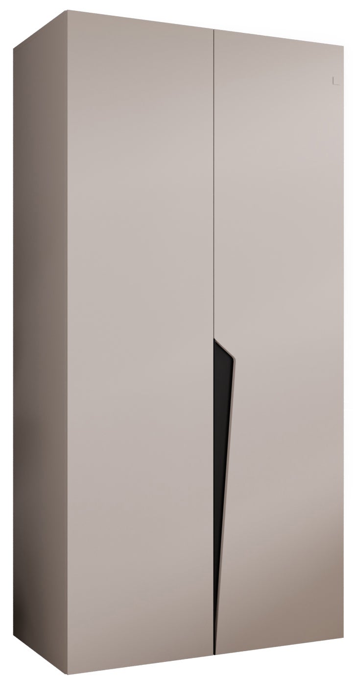 Szafa uchylna otwierana Piano 1 100 x 52 x 202 cm kaszmir + u. czarny