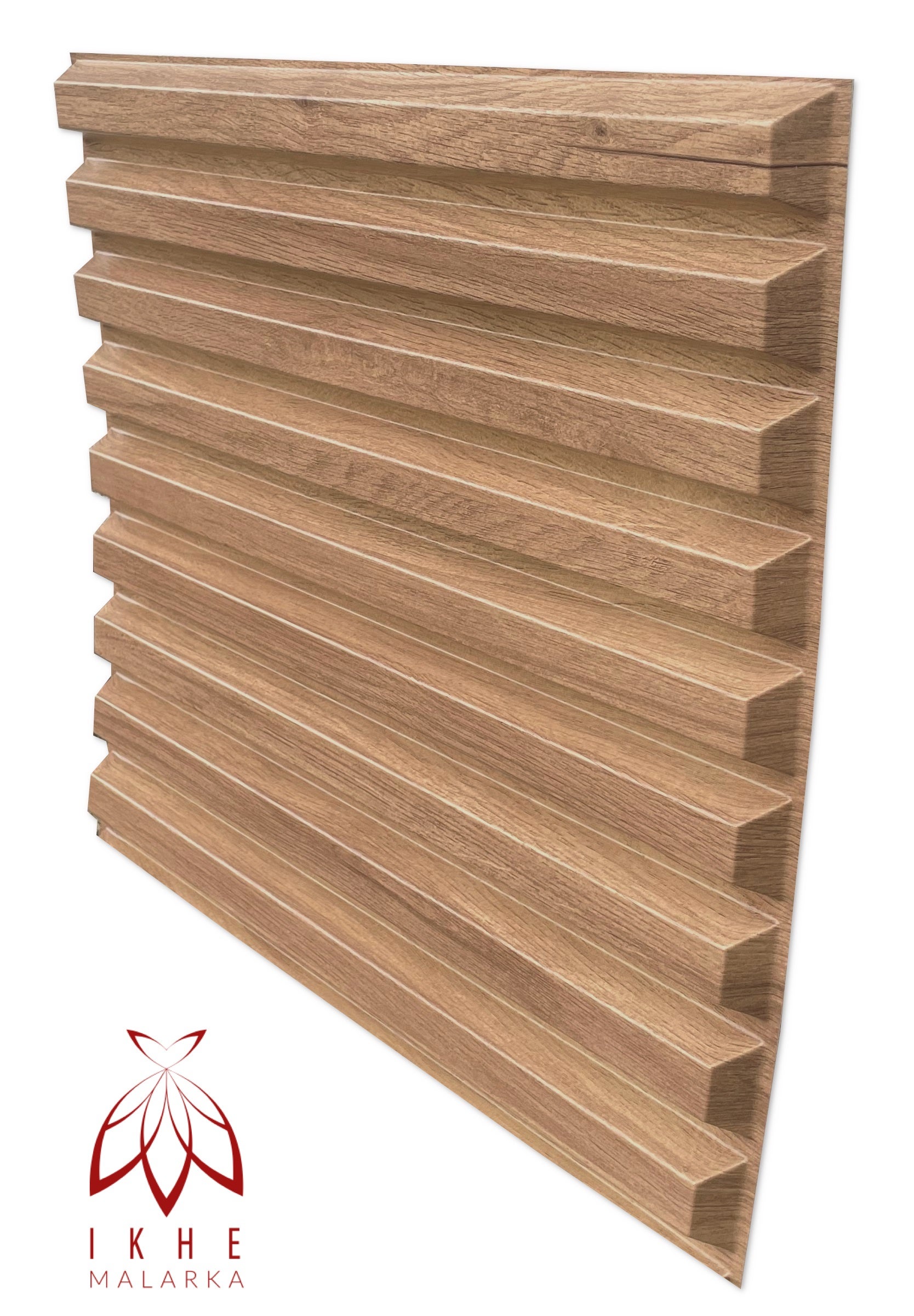 12PCS/3M² Paneles 3D de plástico PVC de pared aspecto madera Techo de pared Aspecto 3D SLATS D167 Wood - 2