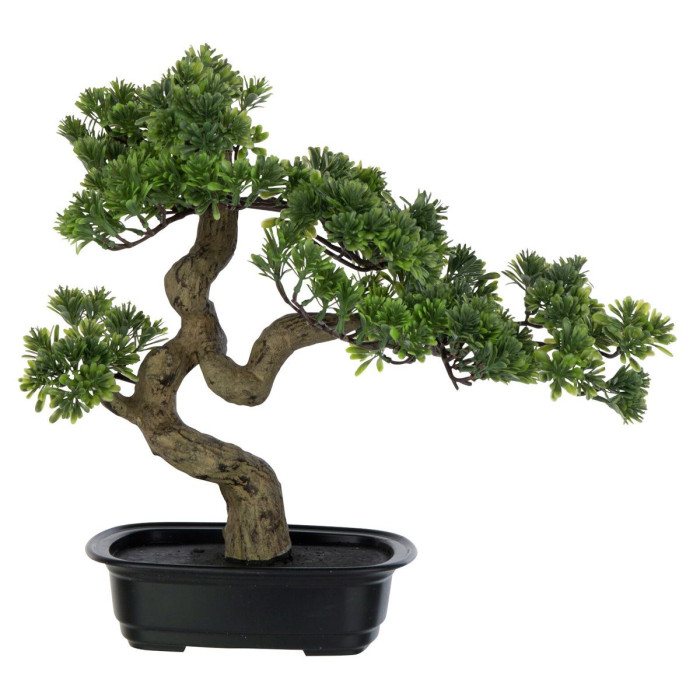 Bonsai Artificiel "Podocarpus" 47cm Vert Leroy Merlin