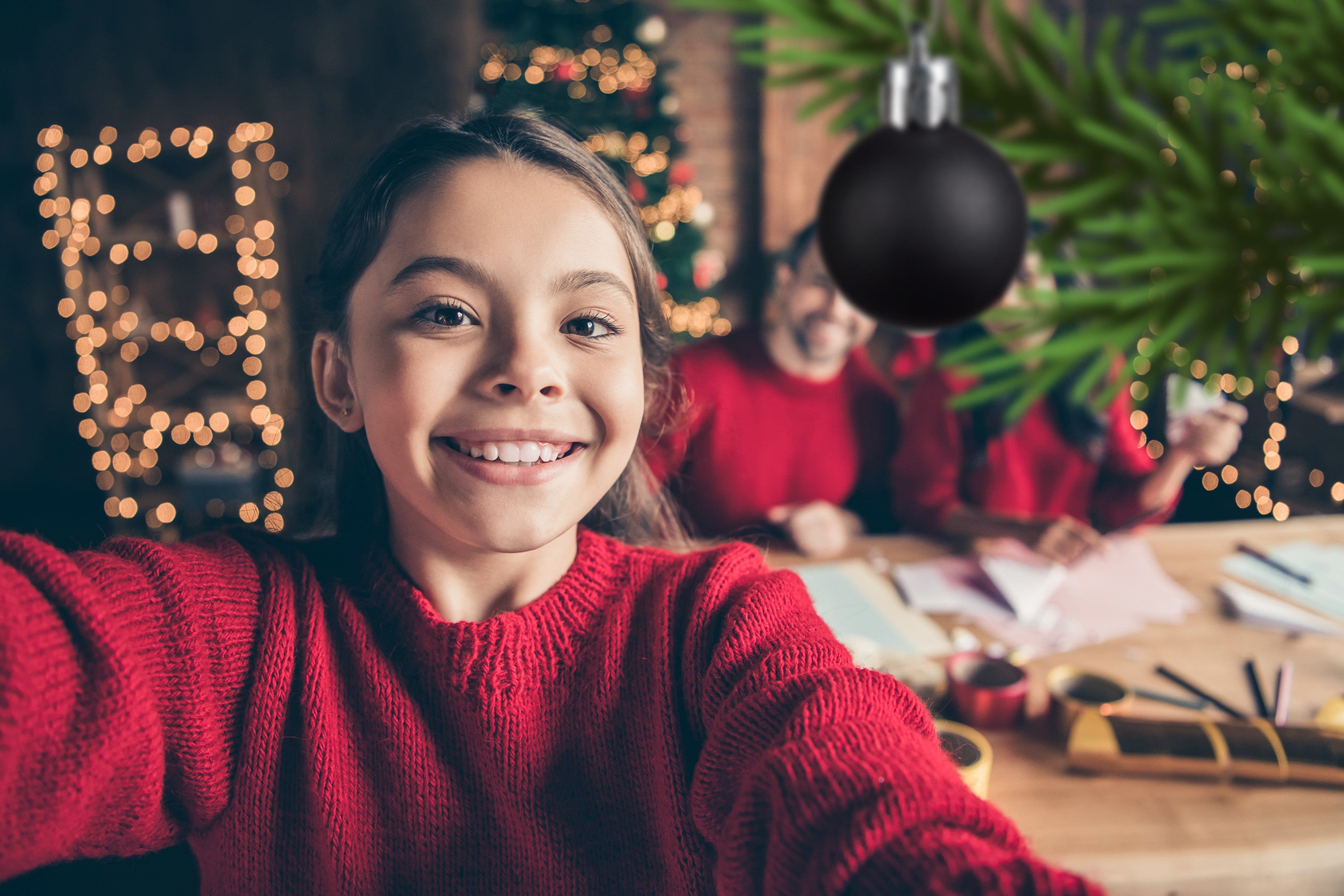 Boules de Noël, Lot de 100, Décoration, polies, scintillantes et luisantes, Boule de Noël ∅ 3, 4&6 cm, noir, Relaxdays - 5