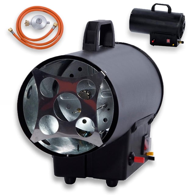 Canon a air chaud - FUXTEC FX-GH10 - Au gaz 10kW 300 m3/h IP44 Import Allemagne