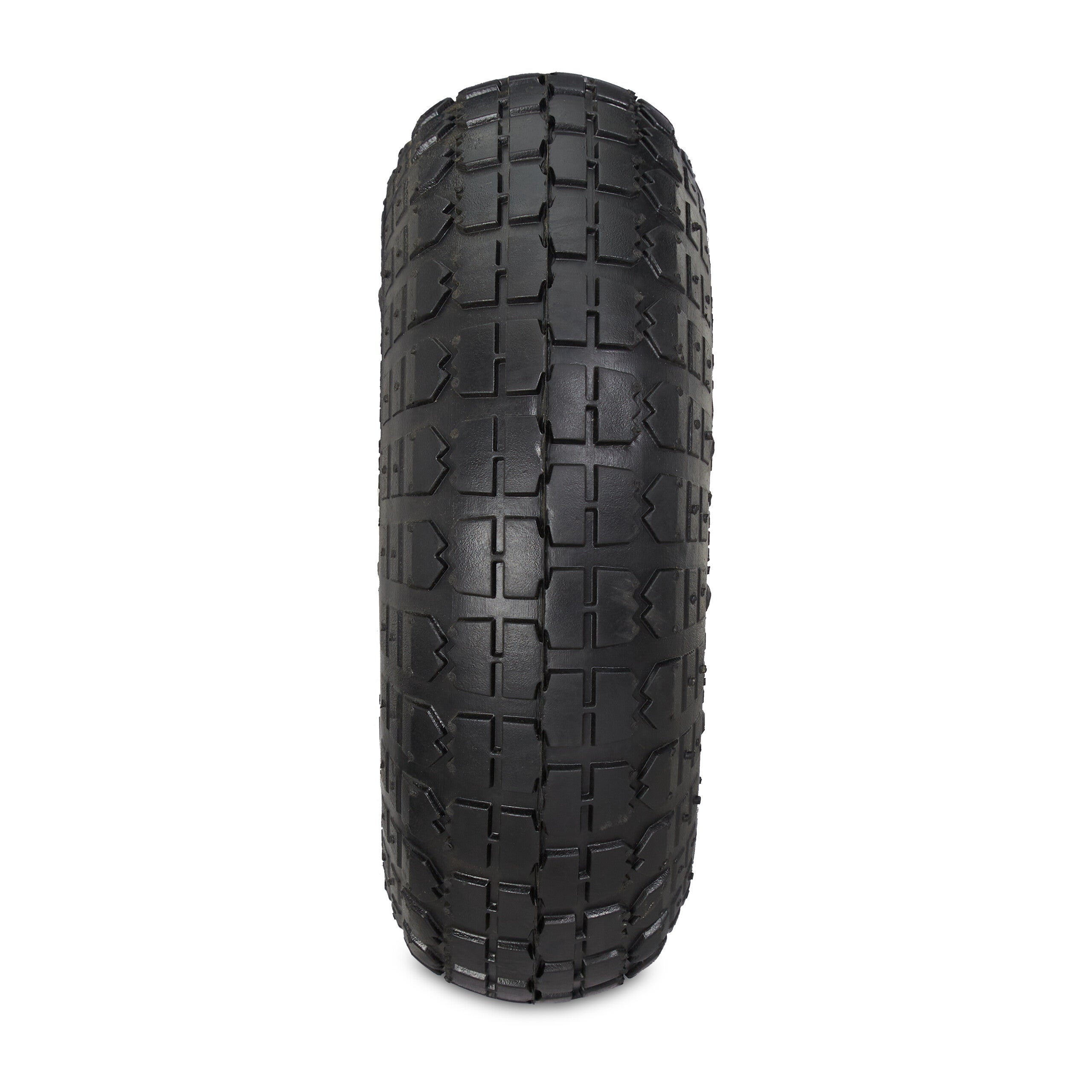 2 roues pour diable 4.1/3.5-4, de rechange avec air, axe de 16 mm, jusqu’à 136 kg, 260 x 85 mm;noir-jaune, Relaxdays - 9