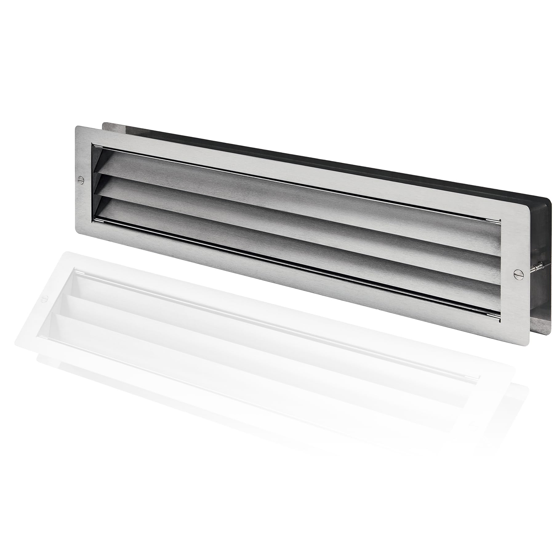 Griglia Ventilazione In Alluminio 300x80mm - Per Porte, Riscaldamento, Mobili - Foto 3