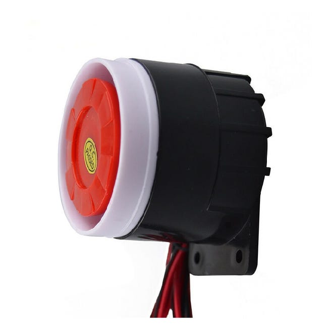 Alarma Para Interior 120 DB - Sirena De Seguridad Para Hogar 12V DC, Sonido Potente Y Fácil Instalación