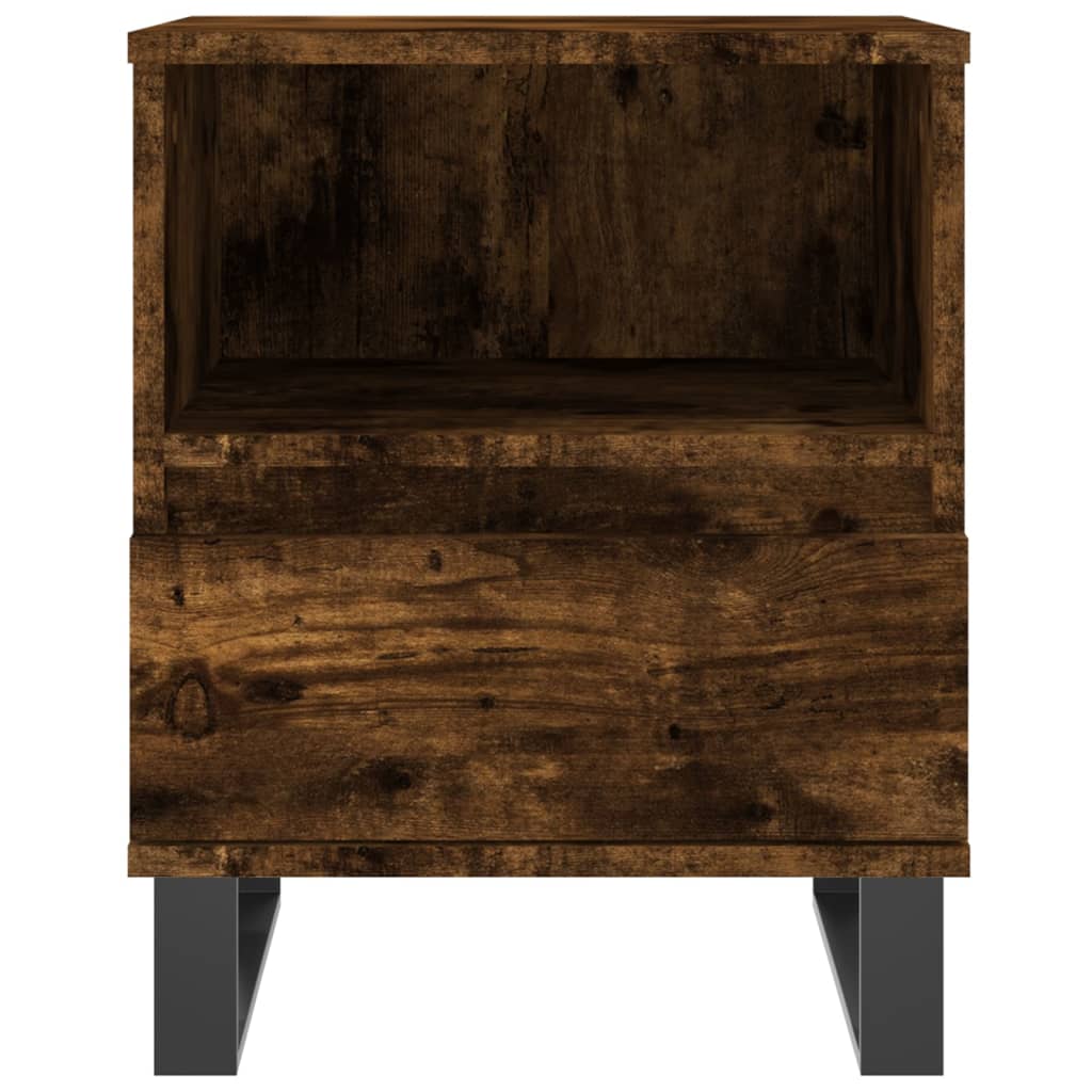 Maison Exclusive - Tables de chevet 2 pcs chêne fumé 40x35x50 cm bois ingénierie - 6