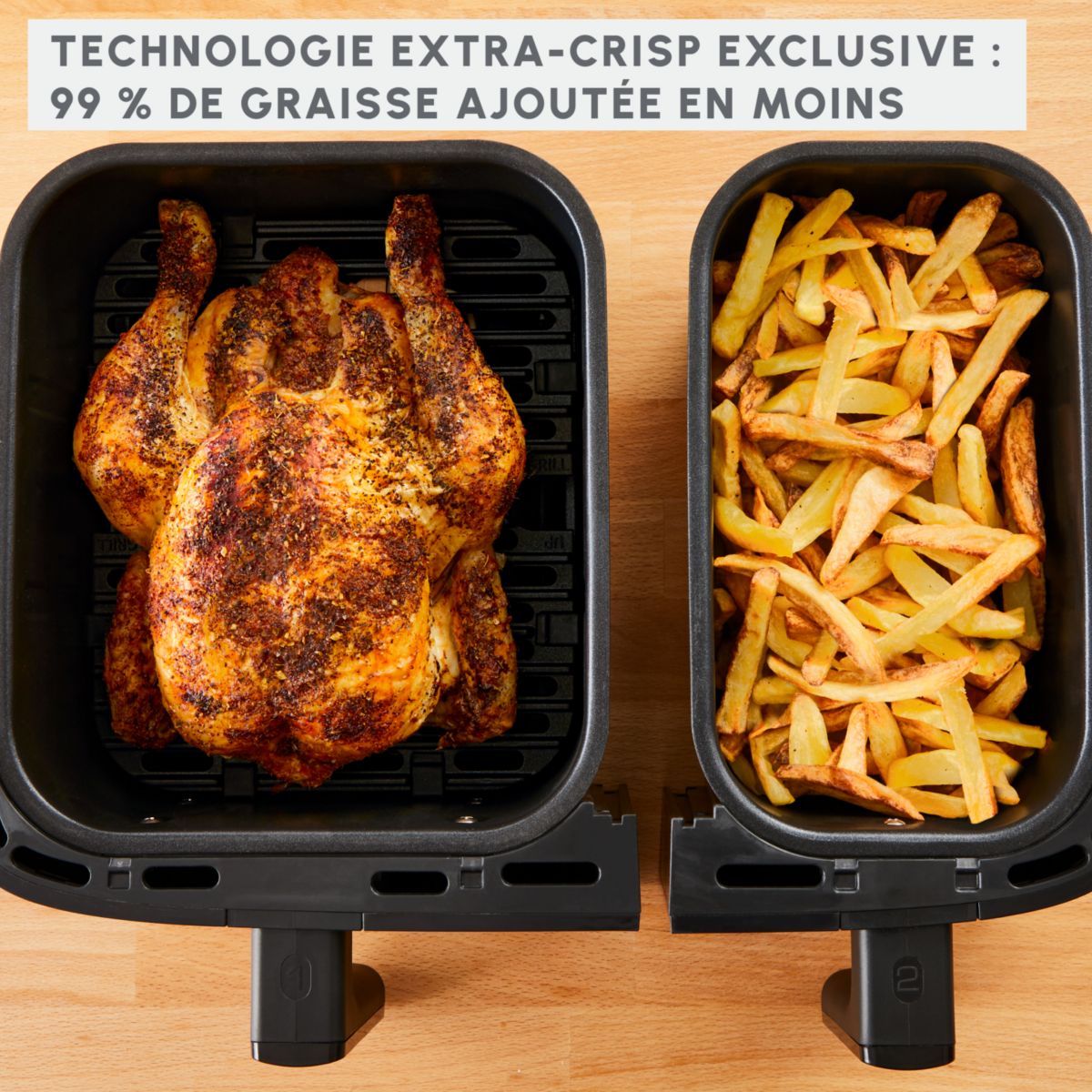 Friteuse sans huile MOULINEX Easy fry Dual XXL 8,3L EZ901N20 - 7