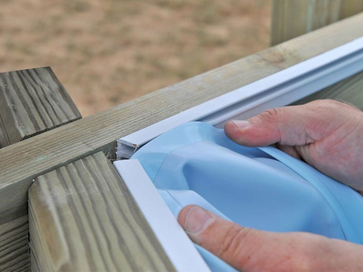 Gre PVC Liner Vermela 672 comprimento 472 largura 146 profundidade UV Resistente a produtos químicos Durável - Azul - 3