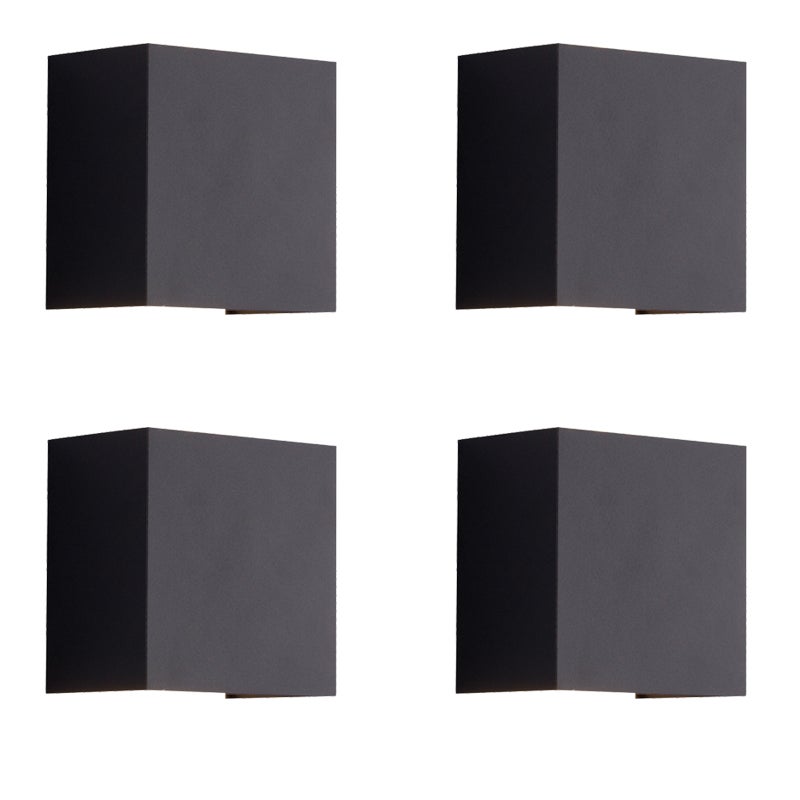 Lot De 6 Abat-jour En Acrylique Blanc Pour Appliques Murales - Format Fer à Cheval, Dimensions 13.6 X 11 X 5 Cm