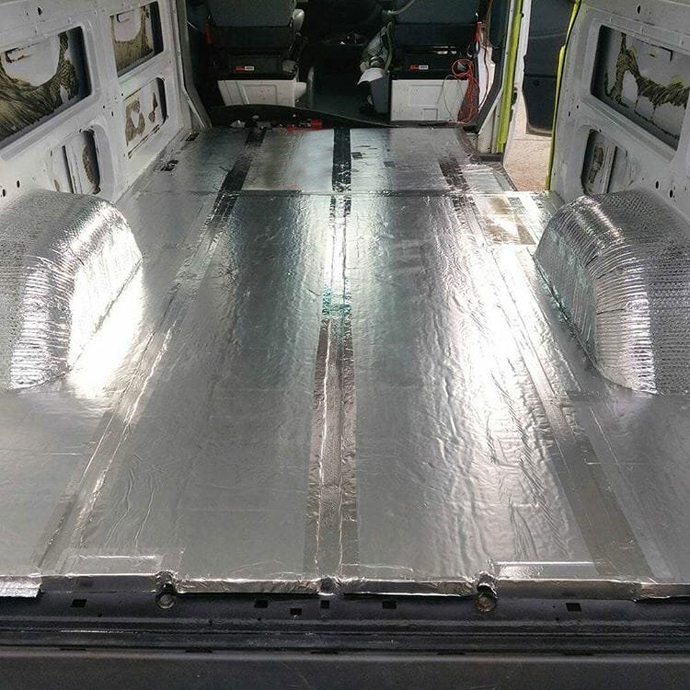 Isolation thermique 100% aluminium et bulles (AU MÈTRE) Largeur 1,20m. Pour le froid et la chaleur: maisons, camionnettes, radiateurs, greniers - 3
