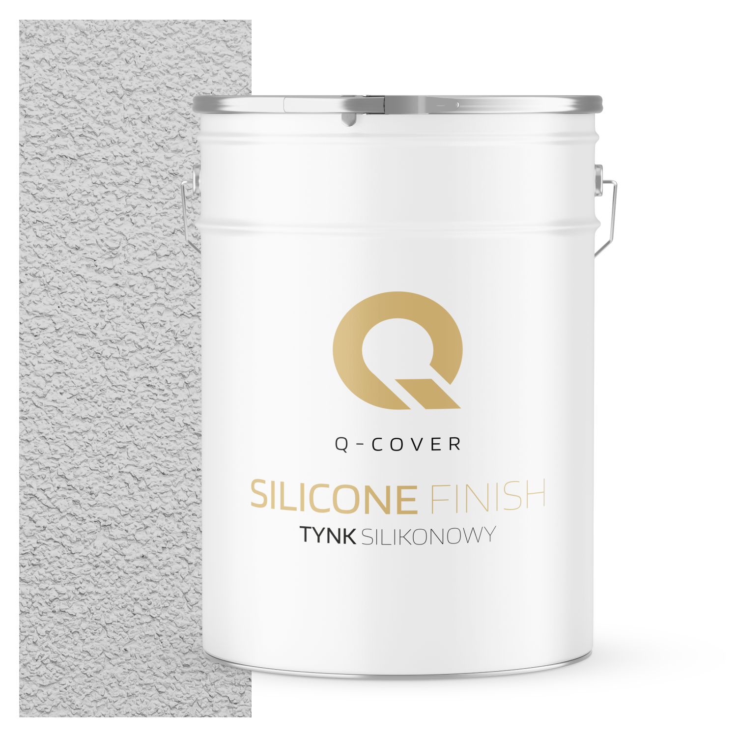 Tynk Silikonowy Elewacyjny Baranek 3.0mm Q-Cover Biel złamana w szarość F251 25KG
