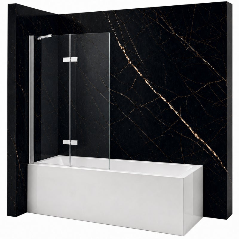 SILLA Parawan nawannowy GARETT 2-skrzydłowy 100x150 cm Ruchomy Chrom
