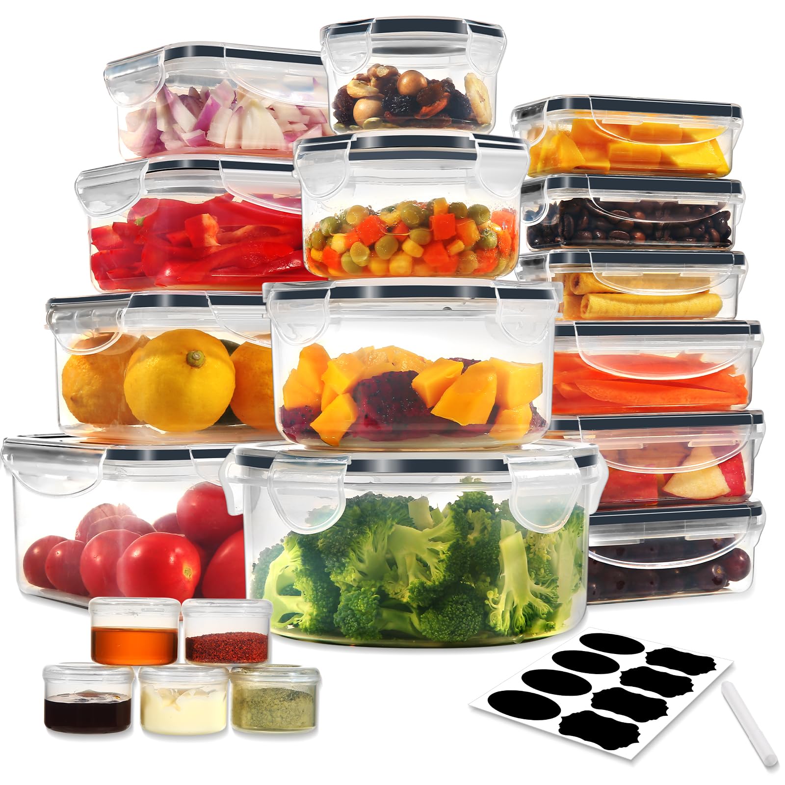 contenitori plastica con coperchio per alimenti