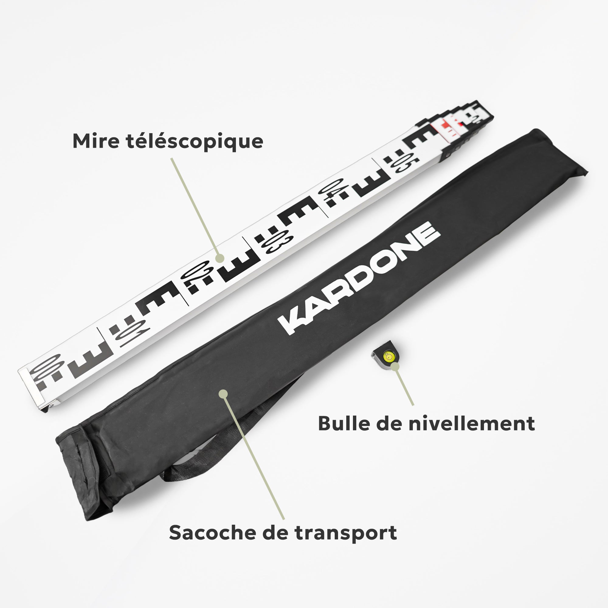 Mire télescopique 3M aluminium - 9