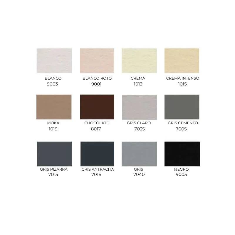 Piatto doccia in resina VALENCIA Finitura Ardesia 100x100 Bianco sporco - 2