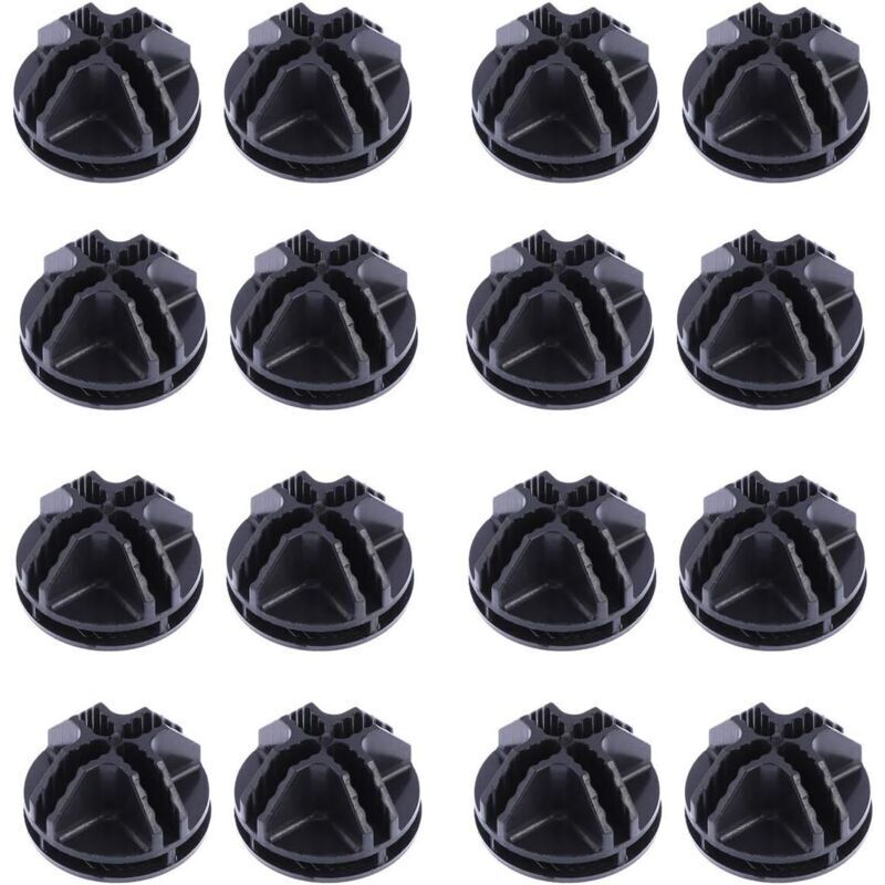Lot de 20 de conectori de sârmă din plastic tip cub pentru depozitare, rafturi și cleme pentru organizator modular de dulap