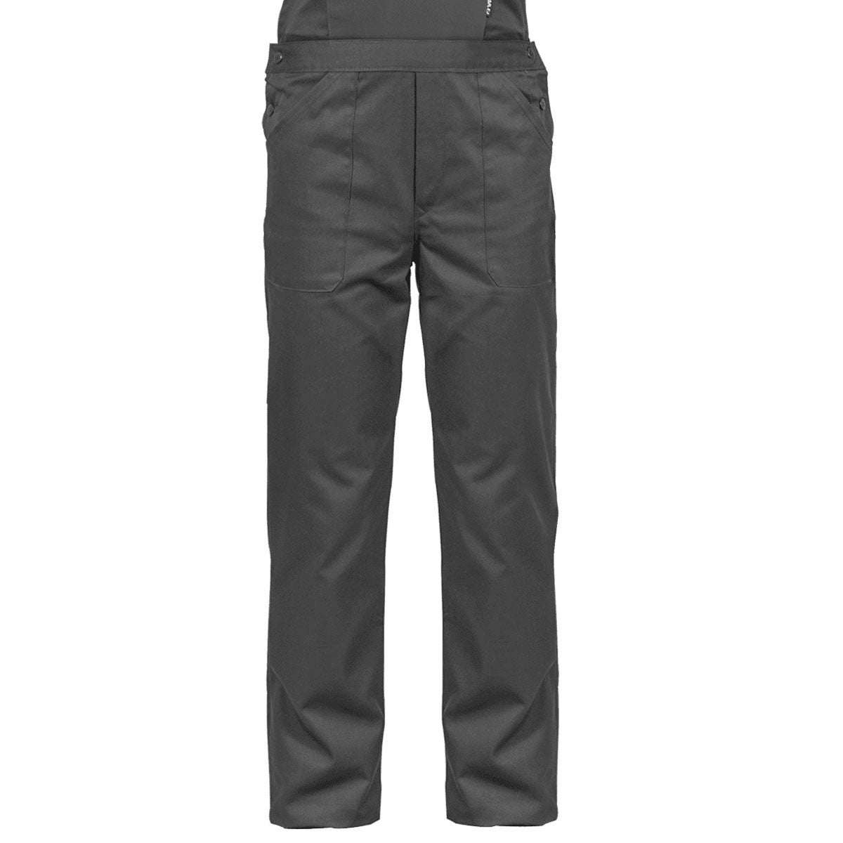 Salopette de travail Gris Noir Taille 42 Polyester / Coton 7 poches Sangles épaules reglables VITO - 4