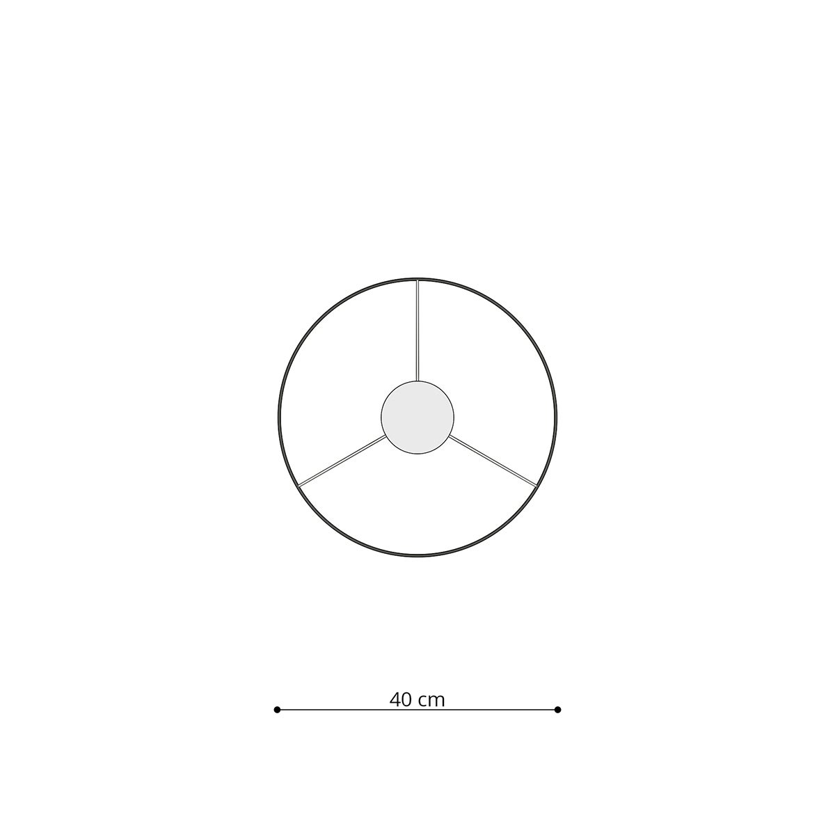 Lampa wisząca PRINESA 40 LED 4000K - 40x40x95cm Sollux - 7