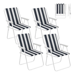 Chaise/Fauteuil de Camping Pliante 2 Places - COSTWAY - Pare-soleil