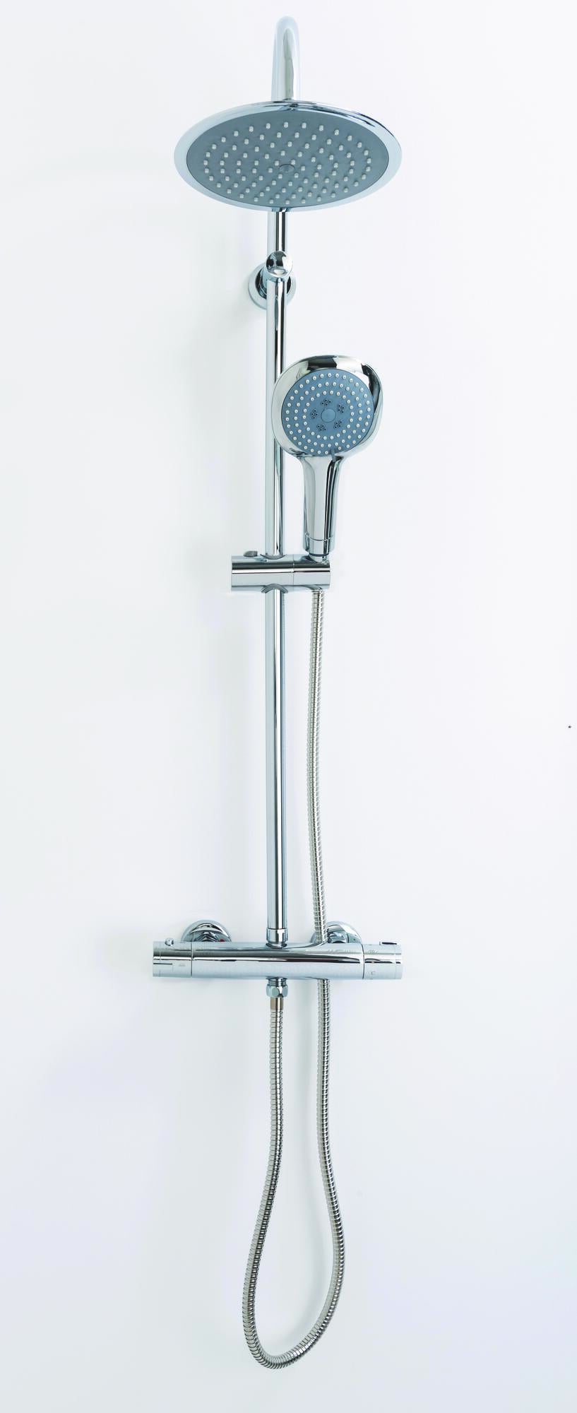 ONDEE Columna de ducha ZEKI con monomando termostÃ¡tico Leroy