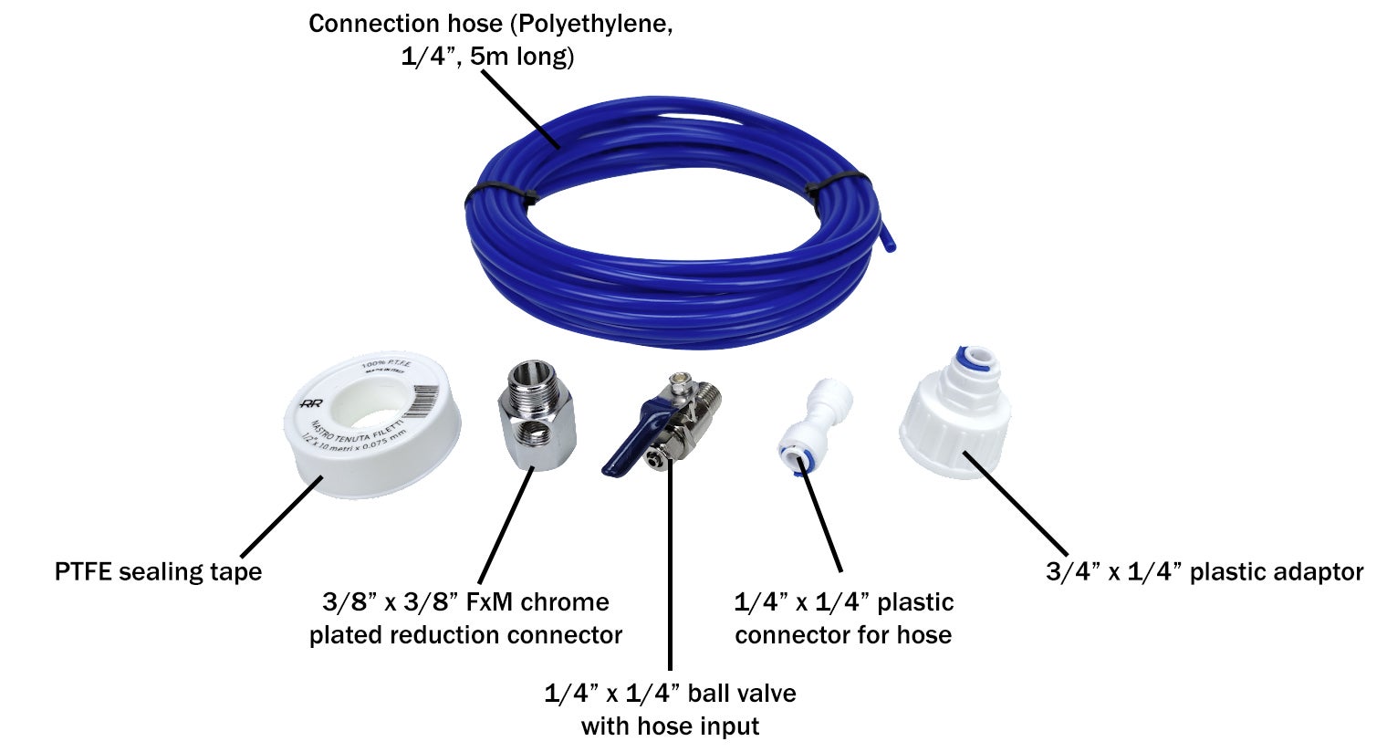 Manguera de suministro de agua, kit de conector universal para refrigerador, juego de conexión de agua, manguera de agua para refrigerador, tubo de filtro para refrigeradores | Bodega Aurrera en línea