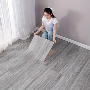 Piastrelle autoadesive per pavimenti – Grigio, 30,5 x 30,5 cm, 11 pezzi
