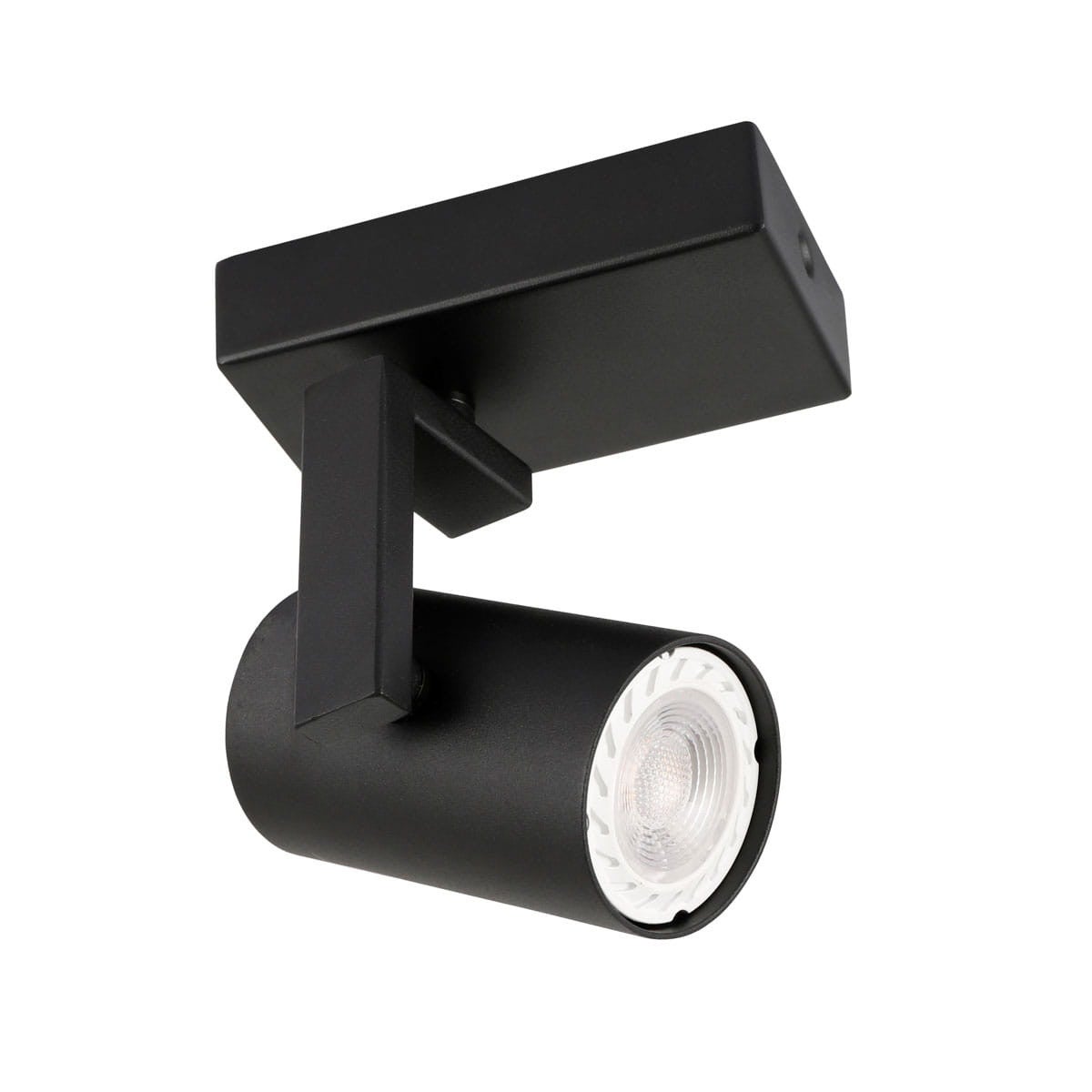 Kinkiet nowoczesny MOLA czarny 1xGU10x35W metal wym:11,5x11,5x8cm IP20 Italux